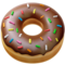 Doughnut emoji on Apple